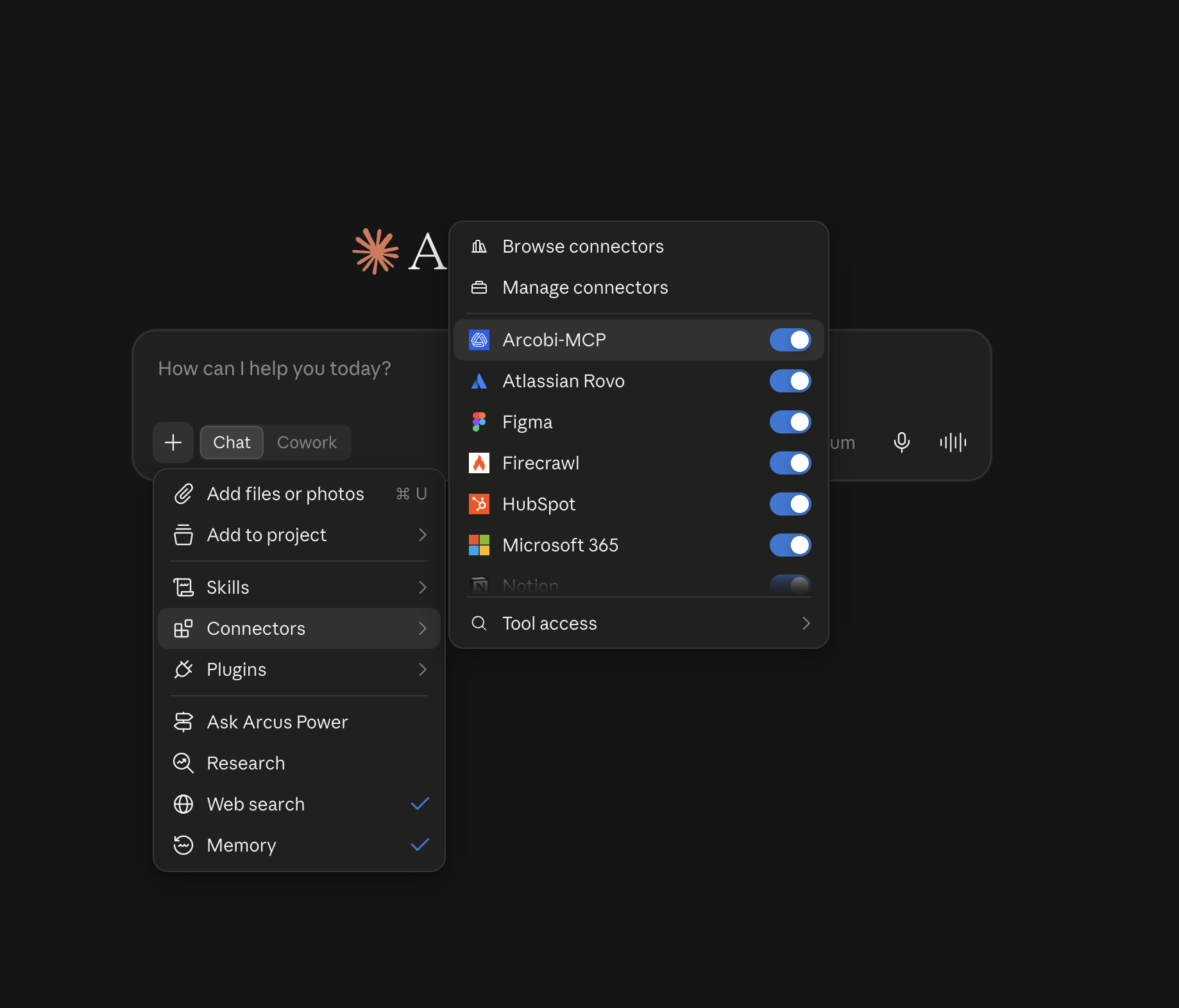 Enabling Arcobi-MCP inside Claude
